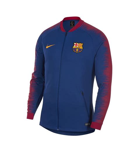 Nike FC Barcelona Anthem Jacket Jacke Blau F456 Fan Shop Replica