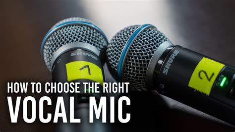 How To Choose The Right Vocal Mic For Your Performance Bandh Explora