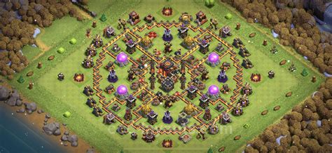 Melhor Layout De Defesa Cv10 Com Link Coc Clash Of Clans Centro De