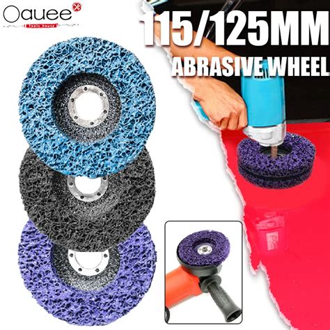 115mm 125mm Poly Strip Disc Abrasive Wheel Paint Rust Remover Car