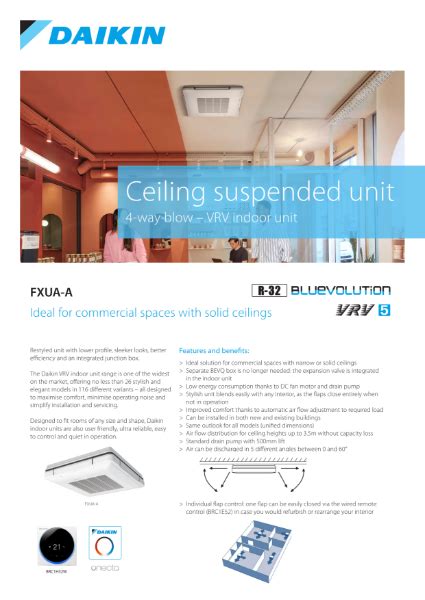 FXUA A Under Ceiling VRV Indoor Unit Daikin Ltd NBS Source