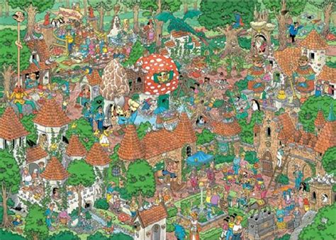 Jan Van Haasteren Efteling Sprookjesbos Puzzel 1000 Stukjes Bol