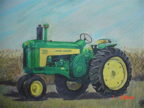 John Deere Tractor Drawing at GetDrawings | Free download