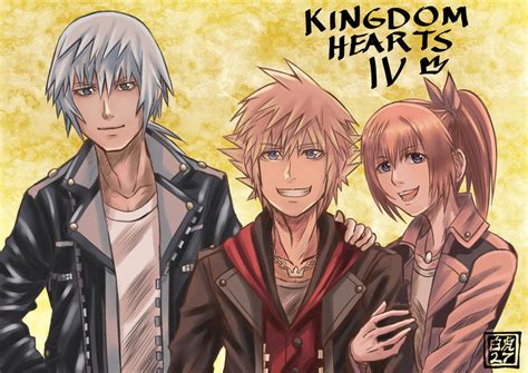 Kh4 Trio By Baihu27 On Deviantart In 2022 Kairi Kingdom Hearts