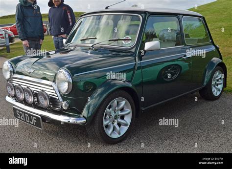 Classic British Racing Green Mini Cooper Stock Photo Alamy