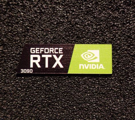 Graphics nVidia GeForce RTX 3090 Label / Aufkleber / Sticker / | Etsy