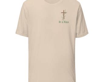 He Is Risen T Shirt Religious Christian Tee Faith Shirt