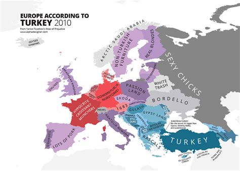 31 Funny Maps Of National Stereotypes And How People View The World