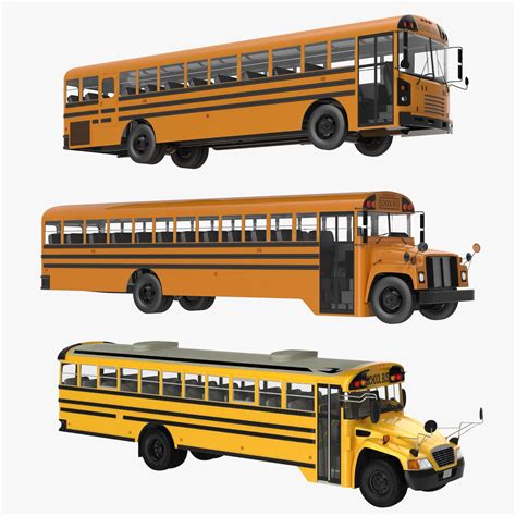 School Bus 3D Model Free