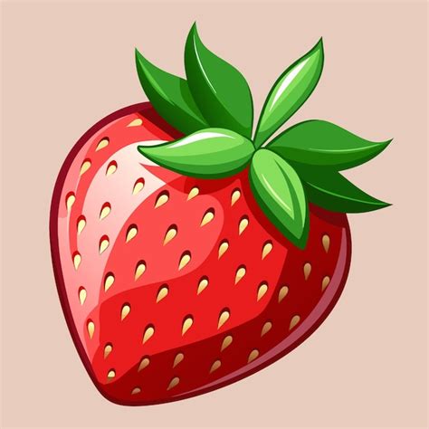 Strawberry Vector Art Illustration Premium Ai Generated Vector