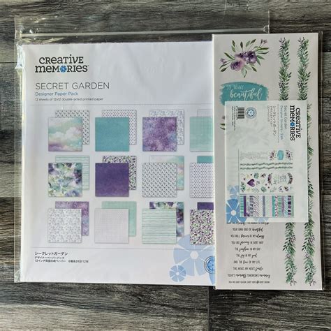 Secret Garden Paper & Sticker Bundle by Creative Memories - Tessa