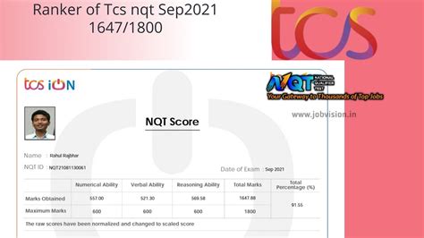 Tcs Nqt Result Out How I Have Scored Tcs Nqt Sep Off Campus