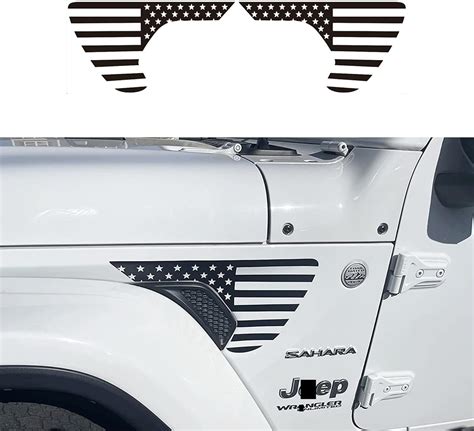 Amazon Zxiaochun Side Fender Vent American Flag Decals Precut USA