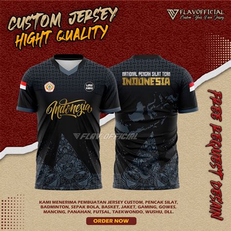 Jual Kaos Custom Jersey Nusantara Pencak Silat Psht Pagar Nusa Tapak