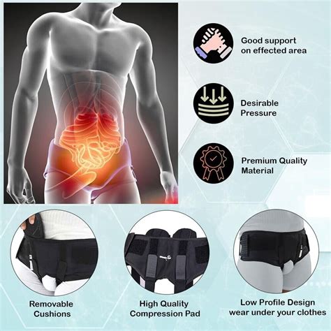 Hernia Support Double Inguinal Groin Hernia Belt Pain Relief Truss