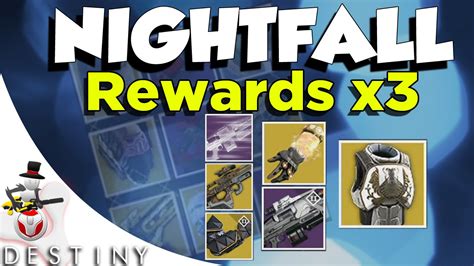 Destiny WEEKLY NIGHTFALL REWARDS X3 WOOOOOO YouTube