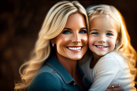 Lexica 3 Year Old Blonde Girl And Her Mother Hugging Photorealistic