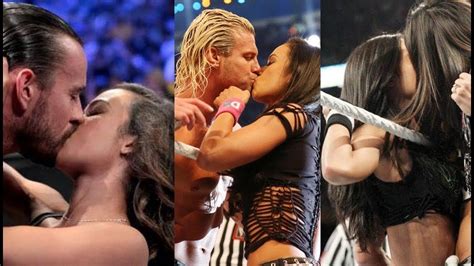 Top Kisses Aj Lee In Wwe Moments Hot Scenes Wwe Youtube