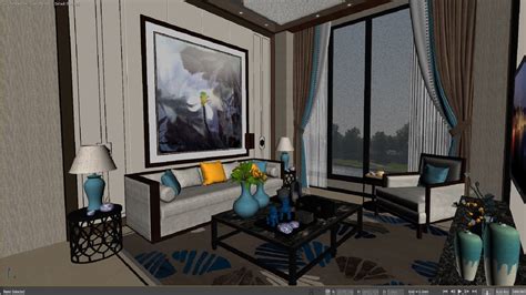 3D Post Modern Living Room - TurboSquid 2024025