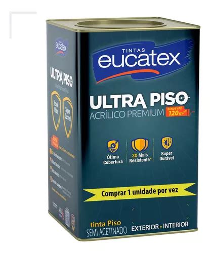 Tinta Ultra Piso Acrílico Premium Eucatex 18l Cores Parcelamento sem