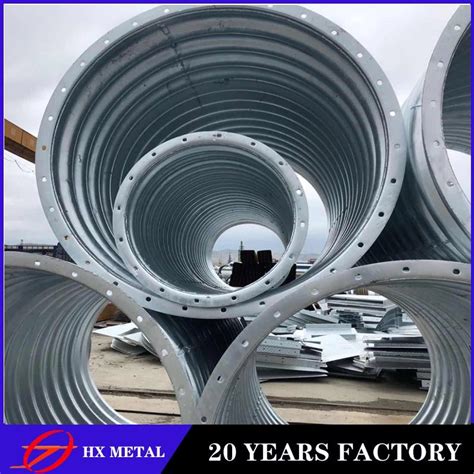 Drainage Culvert Metal Pipe Assemble Galvanized Corrugated Steel Pipe