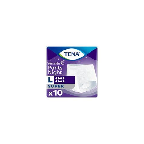 Tena Pants ProSkin Super Night L majtki chłonne na noc 10 sztuk