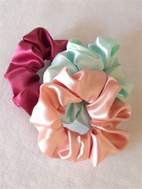 Xuxinha Scrunchie De Cabelo Cetim Kit Unidades Produto P Cabelos