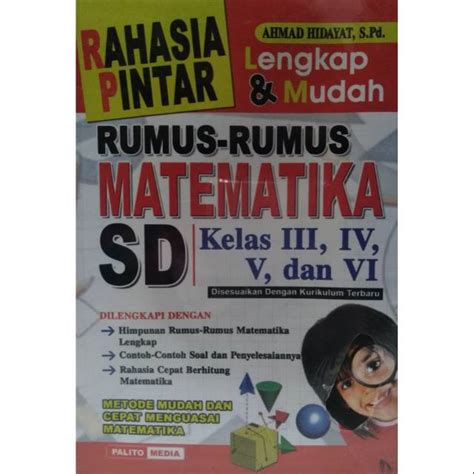 Jual Rumus Rumus Matematika Untuk Sd Kelas Shopee Indonesia