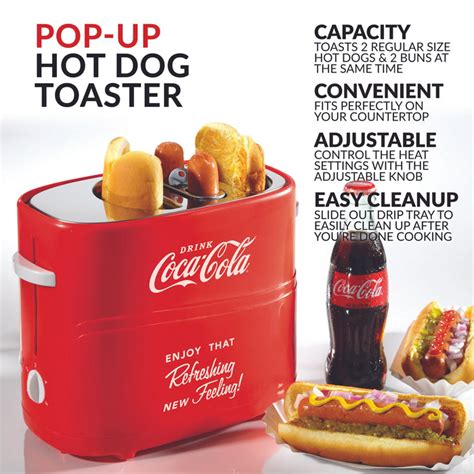 Nostalgia Coca Cola® Pop Up Hot Dog Toaster Hdt600coke The Brick