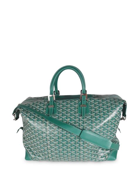 Goyard Pre Owned Boeing 45 Duffle Bag Green Farfetch