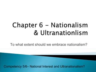 Ch6 national&ultranationalism | PPT