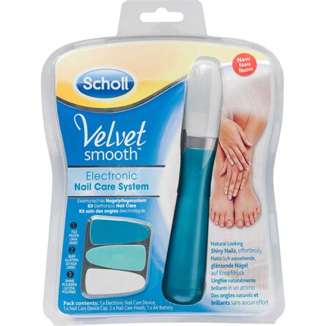 Scholl Velvet Smooth Electronic Nail Care System Big W