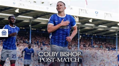 Colby Bishop Post Match Pompey Port Vale Youtube