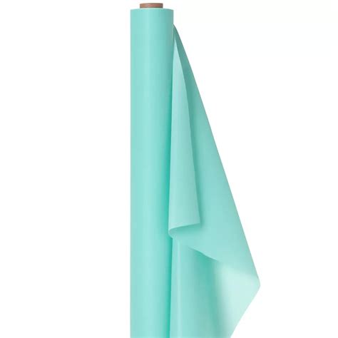 Robin's Egg Blue Plastic Table Cover Roll 40in x 100ft | Party City