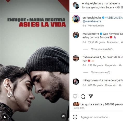 Enrique Iglesias lanza bachata con Maria Becerra Así es la Vida