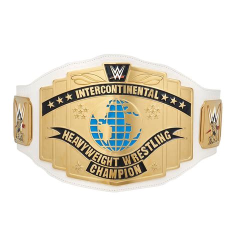 WWE White Intercontinental Championship Belt Wwe Intercontinental