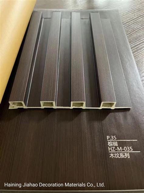 Wood Plastic Composite Fire Resistance PVC WPC Materials Indoor Wall