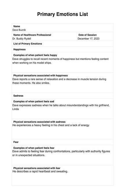 Primary Emotions List & Example | Free PDF Download