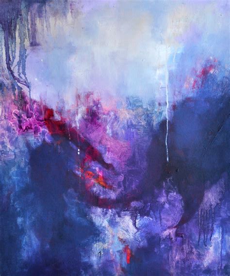 Daily Painters Abstract Gallery: Blue Rain 4 Original Abstract Painting by Contemporary Artist ...