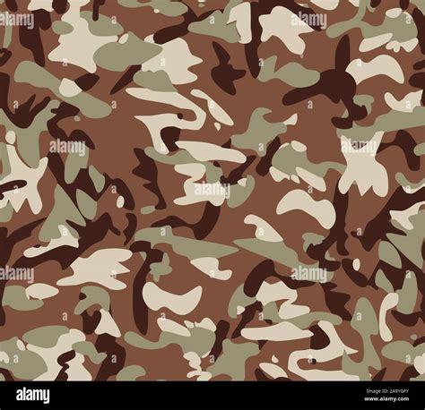 Camouflage Seamless Pattern Military Uniform Print For Fabric Army