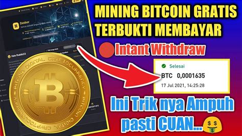 LEGIT BGT MINING BITCOIN GRATIS TANPA DEPOSIT BISA WITHDRAW Live