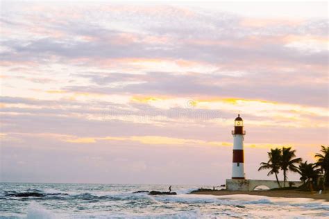 Itapua Lighthouse in Salvador, Brazil Stock Photo - Image of object, destinations: 138688746