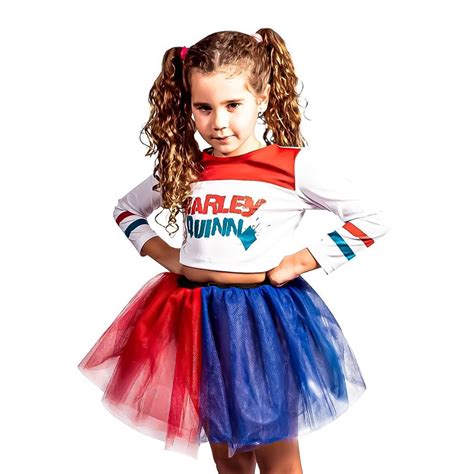 Fantasia Da Arlequina Infantil - Fantasia Da Arlequina Infantil Esquadrao Harley Quinn - Super Magia ...