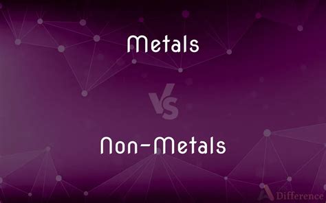 Metals Vs Non Metals — What’s The Difference