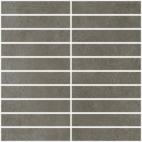 Yuma Taupe Matte 1 X6 Mosaic Porcelain Tile GENROSE