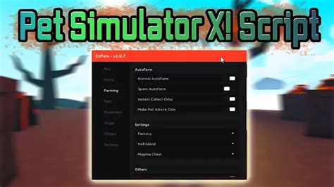 Pet Simulator X Script Autofarm Freegamepass Movement Visual Dupe