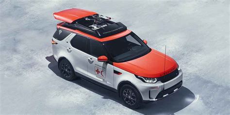 Drone Deploying Land Rover Discovery Rescue Suv Displayed At Geneva