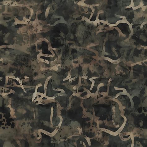 Premium AI Image Dirty Camouflage Fabric Texture Dark Color