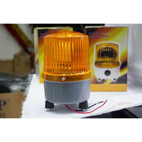 Jual Lampu Rotari Lampu Rotator Warning Light Rotary Dc V Yellow