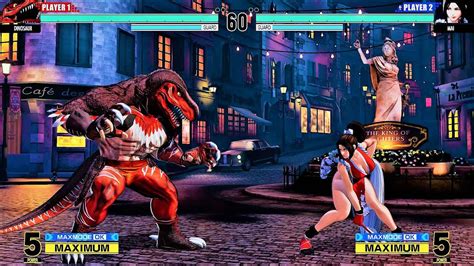 King Of Dinosour Vs Mai Shiranui Hardest Al Kof Xv Youtube